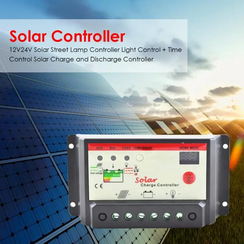 12V/24V Solar Controller PWM Solar Panel High Control Accuracy Not Easy to Slip Auto Temperature Compensation Regulator
12V/24V Solar Controller PWM Solar Panel High Control Accuracy Not Easy to Slip Auto Temperature Compensation Regulator