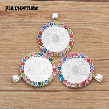 2pcs MultiColor 25mm Cabochon Pendant Trays Round Bezel Blanks For Necklace DIY Jewelry Making Supplies Fits 25mm Glass Cabochon
2pcs MultiColor 25mm Cabochon Pendant Trays Round Bezel Blanks For Necklace DIY Jewelry Making Supplies Fits 25mm Glass Cabochon