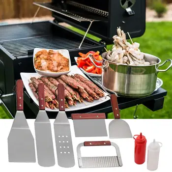 Stainless Steel Frying Shovel Set Western Steak Pizza Shovel Plus Salad Ketchup Bottle Spatula Set Kitchen Picnic BBQ Kits
Stainless Steel Frying Shovel Set Western Steak Pizza Shovel Plus Salad Ketchup Bottle Spatula Set Kitchen Picnic BBQ Kits