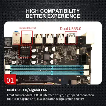 Desktop Computer Large Motherboard 2011 Pin Supports LGA2011 CPU Interface Motherboard with Dual Indicator Design
Desktop Computer Large Motherboard 2011 Pin Supports LGA2011 CPU Interface Motherboard with Dual Indicator Design