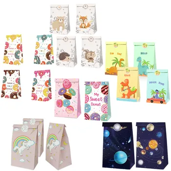 12pcs Mix Type Dinosaur/Donut/Space/Jungle/Unicorn Animal Candy Gift Bags With Sticker Guests Packaging Boxes Birthday Party Gif
12pcs Mix Type Dinosaur/Donut/Space/Jungle/Unicorn Animal Candy Gift Bags With Sticker Guests Packaging Boxes Birthday Party Gif