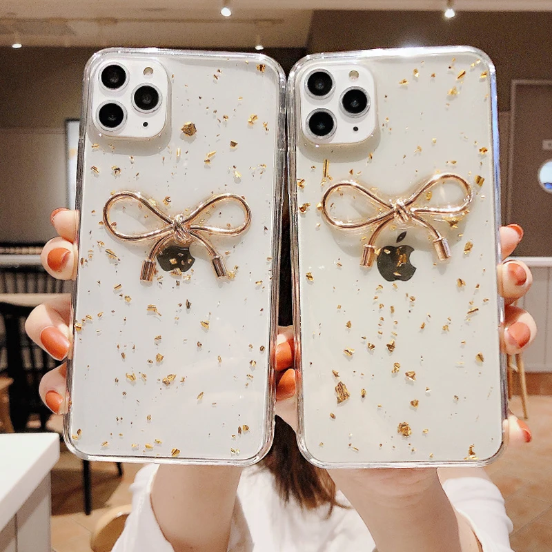 Gold Foil Clear Phone Case For iPhone 11 Pro MAX Retro Simple metal bowknot epoxy case For iPhone XS MAX XR XS X 6 6S 7 8 Plus
Gold Foil Clear Phone Case For iPhone 11 Pro MAX Retro Simple metal bowknot epoxy case For iPhone XS MAX XR XS X 6 6S 7 8 Plus