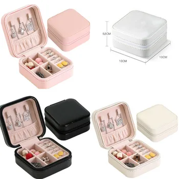 Mini Faux Leather Travel Jewelry Box Easy Portable Gift Storage Organizer Case Earring Ring Necklace Storage Box Creative Gift
Mini Faux Leather Travel Jewelry Box Easy Portable Gift Storage Organizer Case Earring Ring Necklace Storage Box Creative Gift