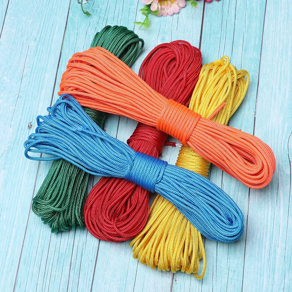10 Colors Diameter 3mm Paracord 550 Rope 5meters length Paracord Cord Tent Ropes Survival kit for Hiking Camping Outdoor Tools
10 Colors Diameter 3mm Paracord 550 Rope 5meters length Paracord Cord Tent Ropes Survival kit for Hiking Camping Outdoor Tools