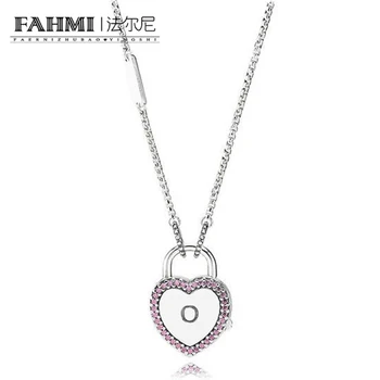 FAHMI 925 sterling silver 2018 Valentine's new heart-shaped pendant necklace elegant clavicle chain for ladies gift 396583FPC
FAHMI 925 sterling silver 2018 Valentine's new heart-shaped pendant necklace elegant clavicle chain for ladies gift 396583FPC