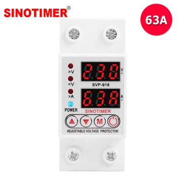 Single Phase Home Usage 230VAC 40A 63A Over Under Voltage Protection Device Voltage Relay Protector with Over Current Protection
Single Phase Home Usage 230VAC 40A 63A Over Under Voltage Protection Device Voltage Relay Protector with Over Current Protection