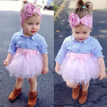 2019 Brand New Toddler Infant Child Kids Baby Girl Striped T-shirt Long Sleeve Top Lace Tutu Skirt 2Pc Outfits Set Clothes 6M-5T
2019 Brand New Toddler Infant Child Kids Baby Girl Striped T-shirt Long Sleeve Top Lace Tutu Skirt 2Pc Outfits Set Clothes 6M-5T