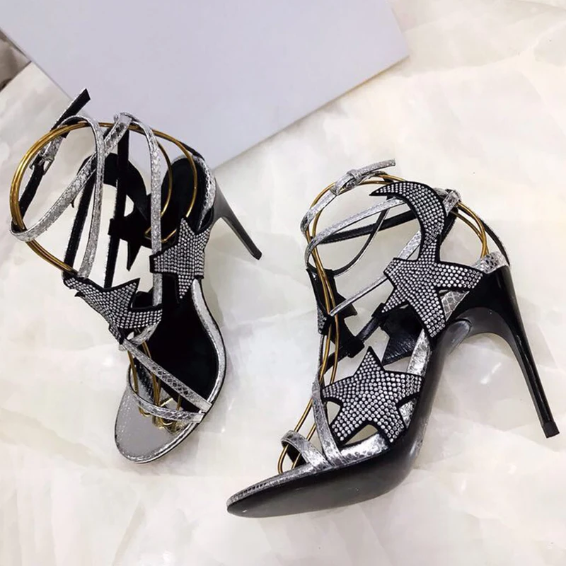 Topwomen Star Sandals for Lady Leather Rhinestone Sandals High Heel Fashion Women Sandals Outdoor Casual Summer35-41
Topwomen Star Sandals for Lady Leather Rhinestone Sandals High Heel Fashion Women Sandals Outdoor Casual Summer35-41