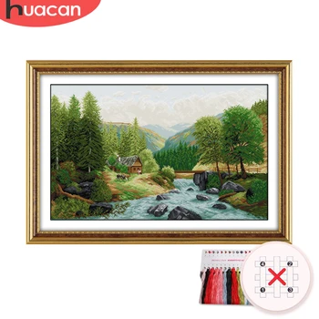 HUACAN Cross Stitch Bridge Scenery Kit Needlework Embroidery Tree Landscape Sets White Canvas DIY Gift Home Decor 11CT 14CT
HUACAN Cross Stitch Bridge Scenery Kit Needlework Embroidery Tree Landscape Sets White Canvas DIY Gift Home Decor 11CT 14CT