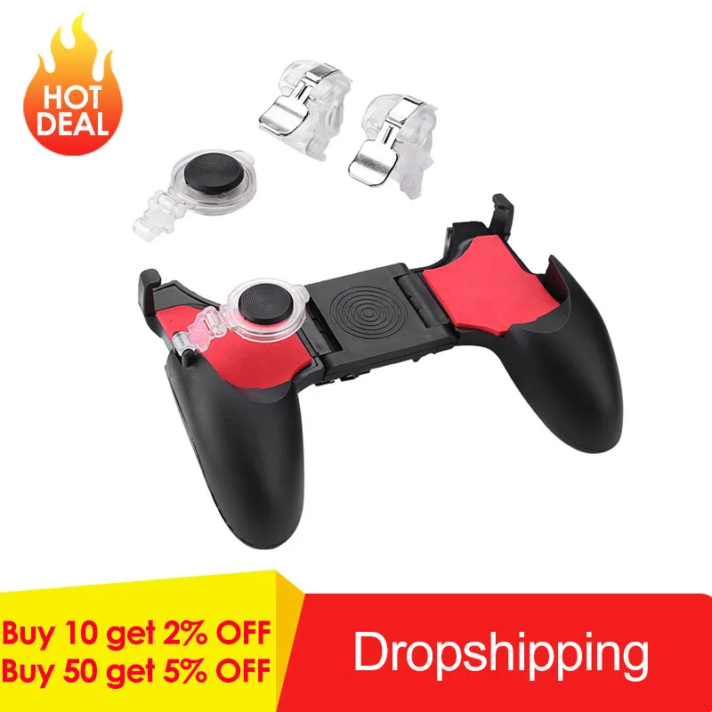 5 in 1 Mobile Phone Gamepad For PUBG Mobile Trigger Fire Button L1R1 Shooter Controller Joystick Aim Key For Shooting Games
5 in 1 Mobile Phone Gamepad For PUBG Mobile Trigger Fire Button L1R1 Shooter Controller Joystick Aim Key For Shooting Games