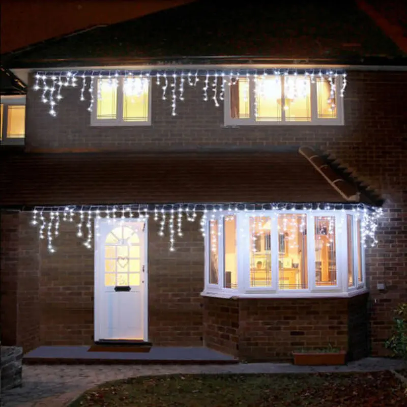 Christmas Garland LED Curtain Icicle String Lights 3.5M/5M Droop 0.4/0.5/0.6m Party Garden Street Wedding Decorative Fairy Light
Christmas Garland LED Curtain Icicle String Lights 3.5M/5M Droop 0.4/0.5/0.6m Party Garden Street Wedding Decorative Fairy Light