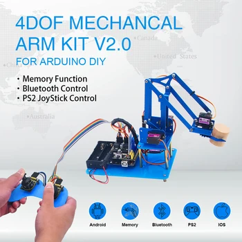 

Keyestudio 4DF Mechanical PS2 Joystick Metallic Robot Arm Learning Starter Kit V2.0 for Arduino DIY