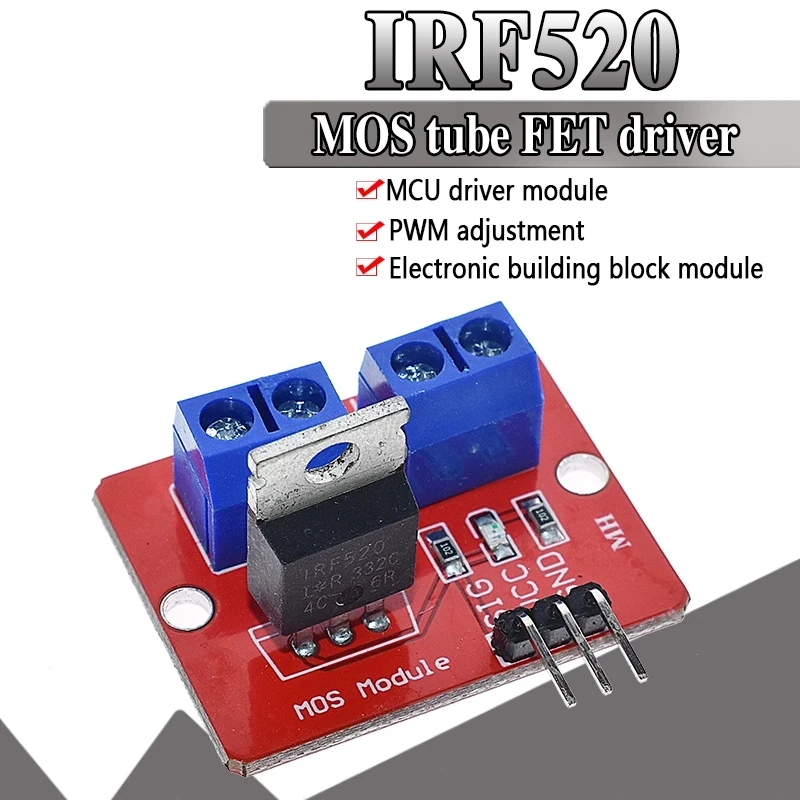 0 24 в топ Mosfet Кнопка IRF520 драйвер MOS модуль для Arduino MCU ARM Raspberry pi|module for arduino|module arduinomodule