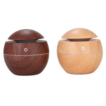 130ml LED USB Wood Grain Ultrasonic Air Humidifier Aroma Essential Oil Diffuser Home Decor new
130ml LED USB Wood Grain Ultrasonic Air Humidifier Aroma Essential Oil Diffuser Home Decor new