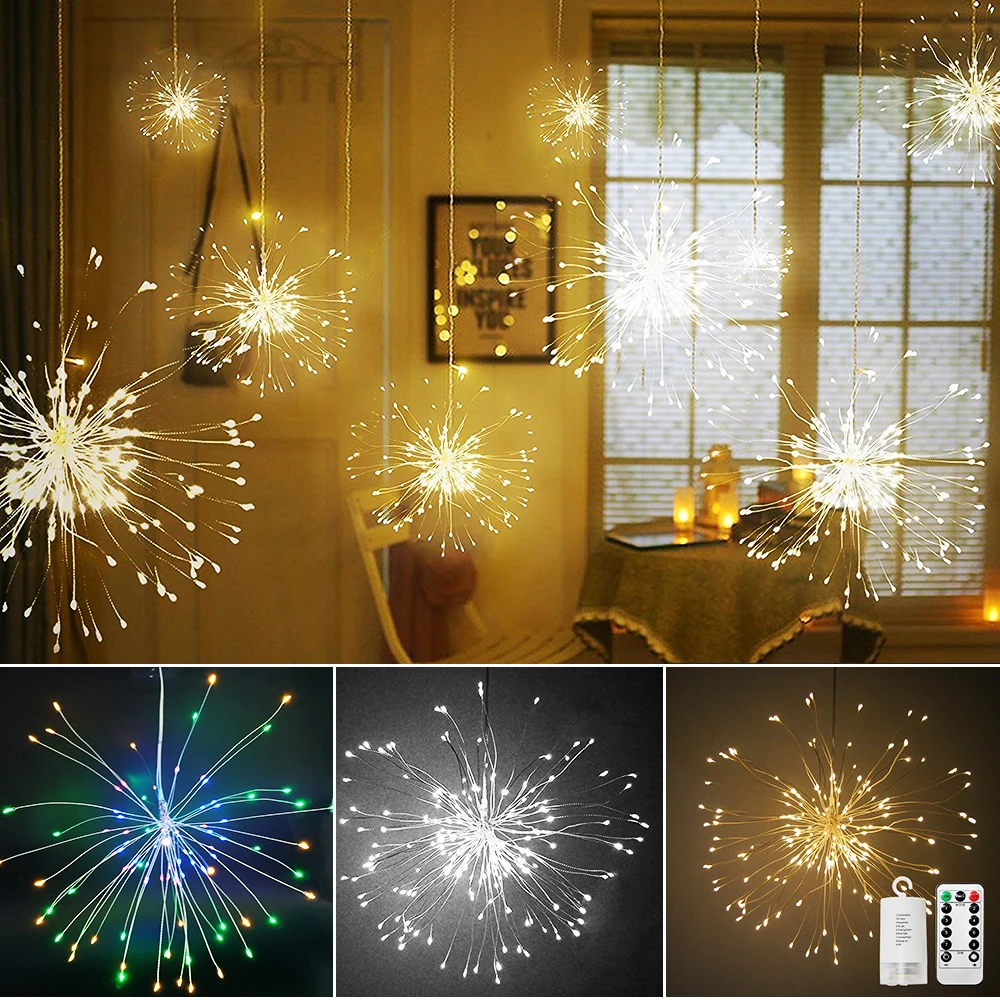Waterproof LED Firework Light Copper Wire LED Fairy String Lights For Christmas New Year Holiday Wedding Party Decoration D30
Waterproof LED Firework Light Copper Wire LED Fairy String Lights For Christmas New Year Holiday Wedding Party Decoration D30
