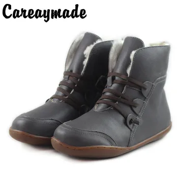 Careaymade-Hot new winter Genuine leather female boots,pure handmade short sheep warm cotton boots,Mori female ankle boots
Careaymade-Hot new winter Genuine leather female boots,pure handmade short sheep warm cotton boots,Mori female ankle boots