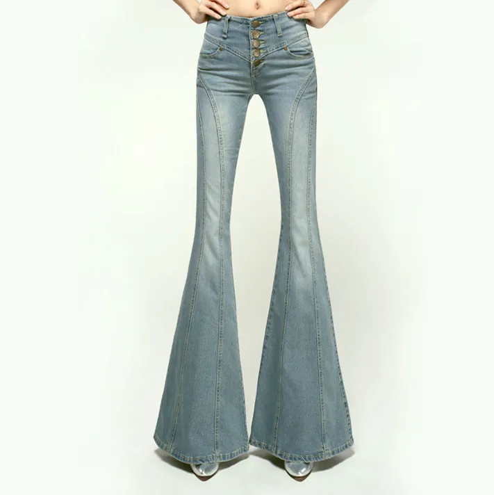 Sexy High Waist Flare Women Button Fly Jeans Fashion Big Bell Bottom Skinny Denim Autumn Spring Jeans Retro Women Pants Trousers
Sexy High Waist Flare Women Button Fly Jeans Fashion Big Bell Bottom Skinny Denim Autumn Spring Jeans Retro Women Pants Trousers