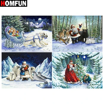 HOMFUN Diamond Painting Full Square/Round Diamond "Christmas snow bear" Pattern Embroidery Cross Stitch 5D Rhinestone Painting
HOMFUN Diamond Painting Full Square/Round Diamond "Christmas snow bear" Pattern Embroidery Cross Stitch 5D Rhinestone Painting