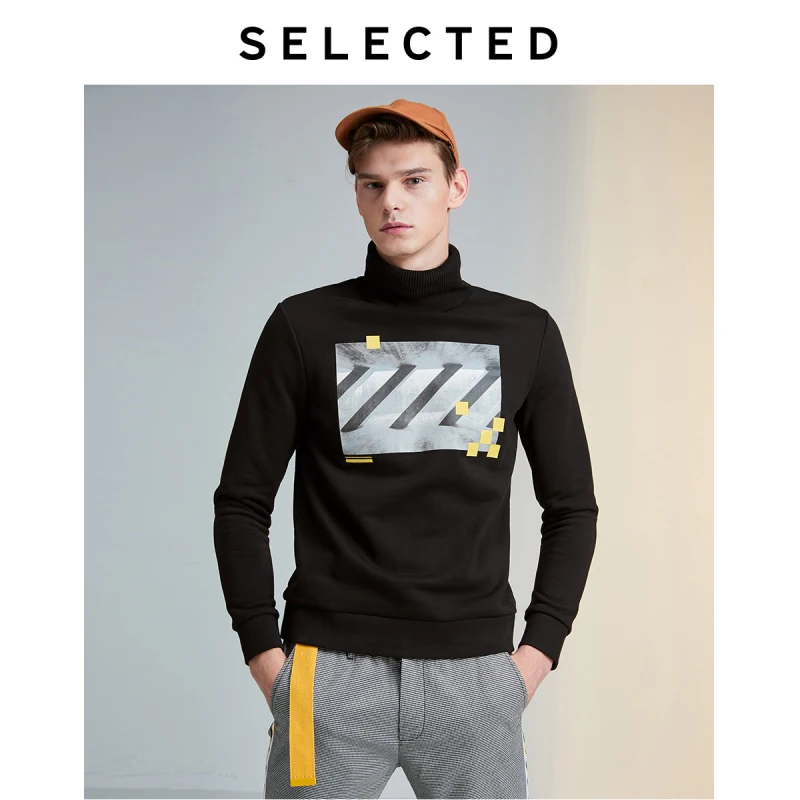 SELECTED Men's Cotton Printed High-necked Sweatshirt LAB|41944D503
SELECTED Men's Cotton Printed High-necked Sweatshirt LAB|41944D503