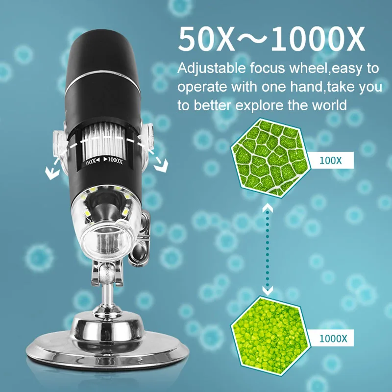 1000X Microscope Wifi Digital USB Microscope Magnifier Camera for Android Ios IPhone IPad Electronic Stereo USB Endoscope Camera
1000X Microscope Wifi Digital USB Microscope Magnifier Camera for Android Ios IPhone IPad Electronic Stereo USB Endoscope Camera