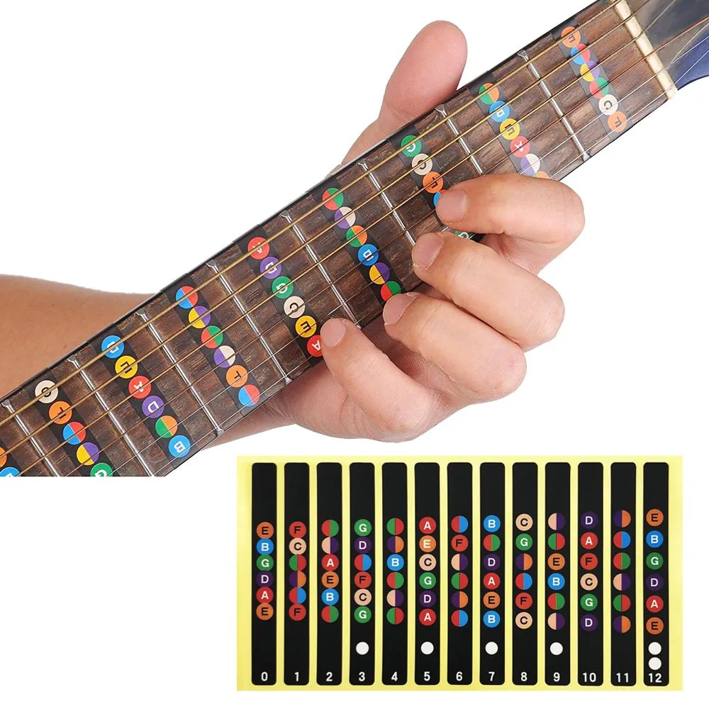 Colorful Guitar Fretboard Notes Fingerboard Labels Sticker Scale Acoustic Electric Stickers Guitar Colorful Premium Stickers
Colorful Guitar Fretboard Notes Fingerboard Labels Sticker Scale Acoustic Electric Stickers Guitar Colorful Premium Stickers