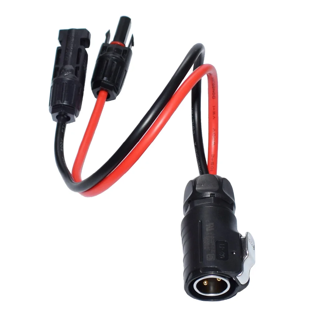 Solar Adpater Cable to LP-20 2 Pin Power Industrial Circular Connector 10AWG 2 Pin Power Industrial Circular Connector30cm 1ft 
Solar Adpater Cable to LP-20 2 Pin Power Industrial Circular Connector 10AWG 2 Pin Power Industrial Circular Connector30cm 1ft