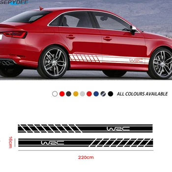 2Pcs/lot Car Body Door Side Skirt Stickers Racing Sport Styling Long Stripes Vinyl Decals DIY Decoration Automobile Accessories 
2Pcs/lot Car Body Door Side Skirt Stickers Racing Sport Styling Long Stripes Vinyl Decals DIY Decoration Automobile Accessories