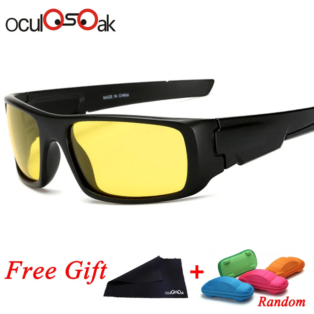 Polarized Night Driving Glasses For Men High Quality Anti Glare Safety HD Night Vision Square Sunglasses Eyewears Gafas with box
Polarized Night Driving Glasses For Men High Quality Anti Glare Safety HD Night Vision Square Sunglasses Eyewears Gafas with box