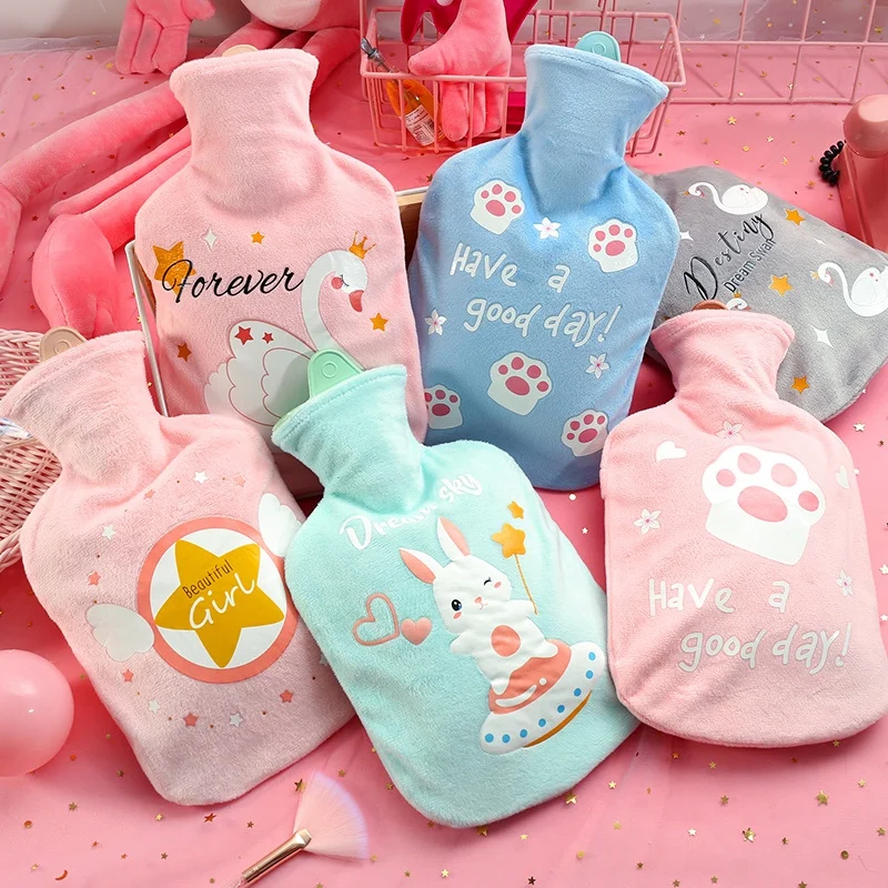 Potable Hot Water Bottle Plush Cover With Cute For Girl Household Rubber Hot Water Bag For Pain Relief Outdoor Hand Warmer
Potable Hot Water Bottle Plush Cover With Cute For Girl Household Rubber Hot Water Bag For Pain Relief Outdoor Hand Warmer
