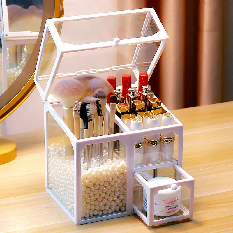 Glass Material Beauty Brush Storage Box Dust-proof Desktop Lipstick Skin Care Shelf Eyebrow Brush With Finishing Box
Glass Material Beauty Brush Storage Box Dust-proof Desktop Lipstick Skin Care Shelf Eyebrow Brush With Finishing Box