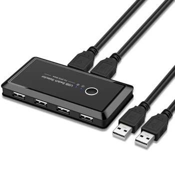 KVM Switch USB 3.0 Selector Switch 2 PCs Share 4 USB 2.0 Devices for Keyboard and Mouse Scanner Printer Kvm Switch Hub
KVM Switch USB 3.0 Selector Switch 2 PCs Share 4 USB 2.0 Devices for Keyboard and Mouse Scanner Printer Kvm Switch Hub