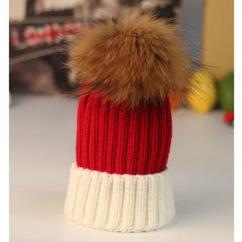 Double Color Raccoon Fur Ball Baby New Style Wool Cap Children Autumn And Winter Versatile New Style Knitted Hat Mz2436 
Double Color Raccoon Fur Ball Baby New Style Wool Cap Children Autumn And Winter Versatile New Style Knitted Hat Mz2436