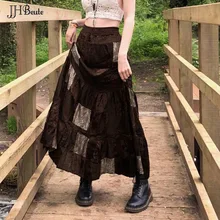 JHBeute y2k Vintage Brown Patchwork Long Skirts Print Boho Grunge Fairycore Retro Pleated Skirts Kawaii Holiday Women Streetwear
JHBeute y2k Vintage Brown Patchwork Long Skirts Print Boho Grunge Fairycore Retro Pleated Skirts Kawaii Holiday Women Streetwear