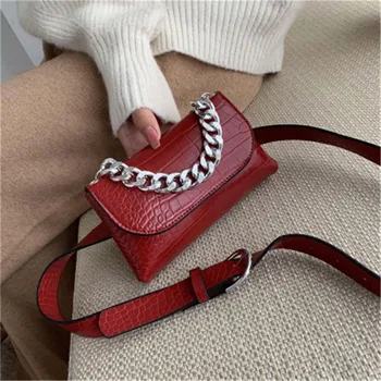 Alligator Pattern Mini Crossbody Bags For Women 2020 Fashion Chains Shoulder Messenger Bag Casual andbags and Purses sac main 
Alligator Pattern Mini Crossbody Bags For Women 2020 Fashion Chains Shoulder Messenger Bag Casual andbags and Purses sac main