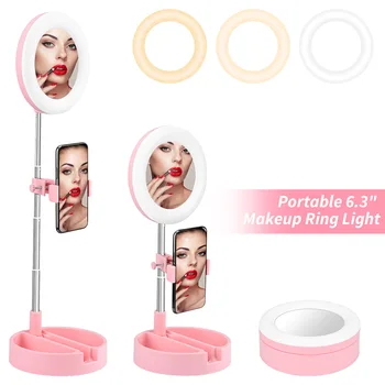 phone Fill light light 6.3inch LED Ring Light Photography Tripod Selfie Video Light For TikTok & YouTube Makeup Video USB Plug 
phone Fill light light 6.3inch LED Ring Light Photography Tripod Selfie Video Light For TikTok & YouTube Makeup Video USB Plug