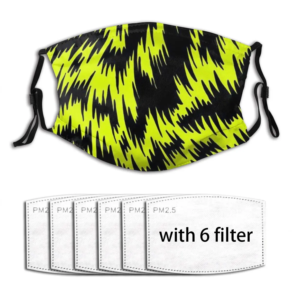 Windproof Dust Mask with 6 Filter, Yellow Geometric PM2.5 Mouth Face Mask Washable Reusable Anti Pollution Dust
Windproof Dust Mask with 6 Filter, Yellow Geometric PM2.5 Mouth Face Mask Washable Reusable Anti Pollution Dust