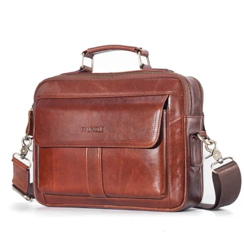 Men's the first Layer Cowhide Leather briefcase Shoulder Messenger Bag Male totes bag handbag Large Capacity business bag purse 
Men's the first Layer Cowhide Leather briefcase Shoulder Messenger Bag Male totes bag handbag Large Capacity business bag purse