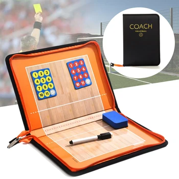 Volleyball Accessories Equipment Zipper PU Leather Game Training Tactical Magnetic Coaching Board Portable Strategy With Numbers 
Volleyball Accessories Equipment Zipper PU Leather Game Training Tactical Magnetic Coaching Board Portable Strategy With Numbers