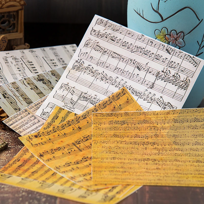 8pcs/Bag Vintage Music Artist Vellum Paper Pattern Pack for Scrapbooking Happy Planner Card Making Junk Journal Project
8pcs/Bag Vintage Music Artist Vellum Paper Pattern Pack for Scrapbooking Happy Planner Card Making Junk Journal Project