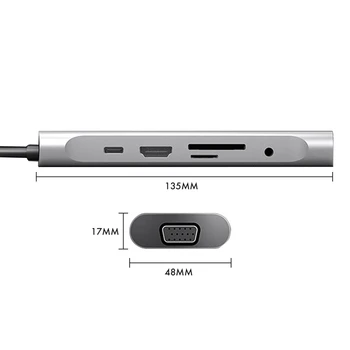 USB C Hub Docking Station Adapter 10 Ports for Type C to USB 3.0 TF/SD HDMI VAG PD LAN o Port 10 in 1
USB C Hub Docking Station Adapter 10 Ports for Type C to USB 3.0 TF/SD HDMI VAG PD LAN o Port 10 in 1