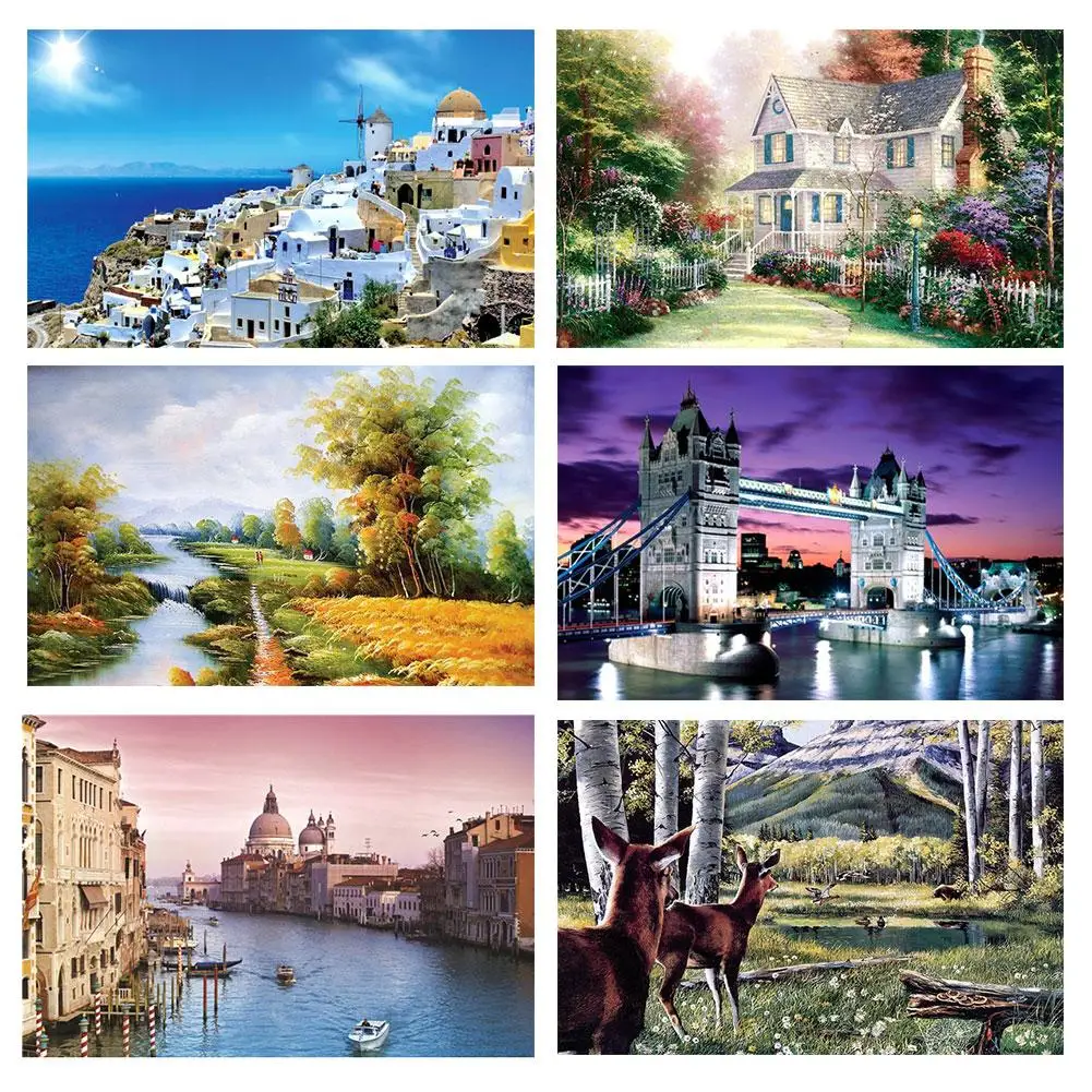1000Pcs Adult Kid Puzzle Game Jigsaw City Street Star Sky Decompression Toy Gift Kids Educational Toys for Children Gifts