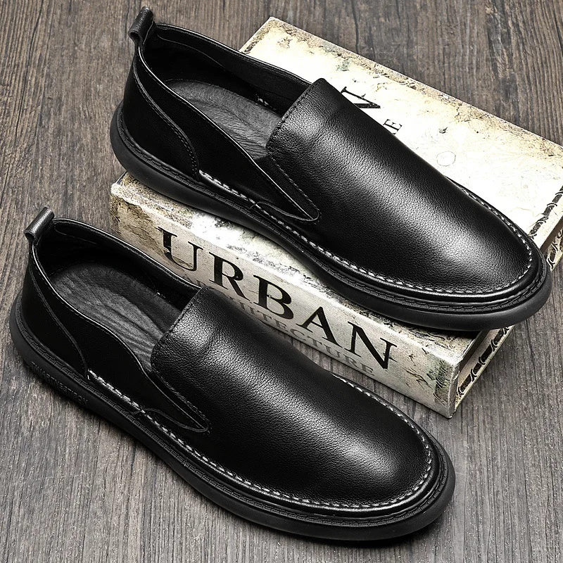 MEN'S SHOES Summer 2019 New Style Youth Lazy Foot Covering Loafers Men's Slip-on Versatile Casual Leather Shoes Trendy Shoes
MEN'S SHOES Summer 2019 New Style Youth Lazy Foot Covering Loafers Men's Slip-on Versatile Casual Leather Shoes Trendy Shoes