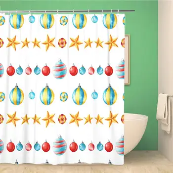 72x78 Inches Shower Curtain Watercolor Bright Pattern with Different Glass Balls in a Vintage Style Red Green Waterproof
72x78 Inches Shower Curtain Watercolor Bright Pattern with Different Glass Balls in a Vintage Style Red Green Waterproof
