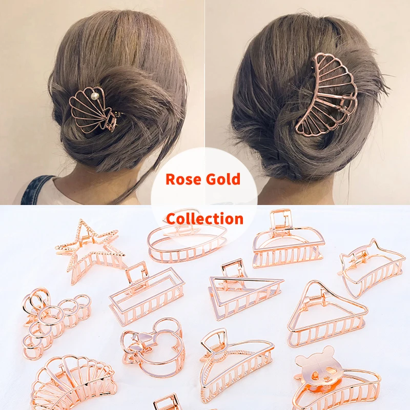 1 Uds. Pinzas para el pelo Vintage, horquillas para el pelo de moda de oro rosa, de Metal para mujeres, pinzas para el pelo, accesorios modernos para el cabello
1 Uds. Pinzas para el pelo Vintage, horquillas para el pelo de moda de oro rosa, de Metal para mujeres, pinzas para el pelo, accesorios modernos para el cabello