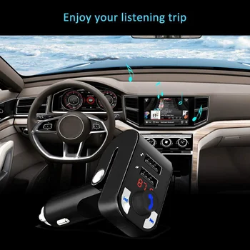 HK205 Bluetooth FM Transmitter European Regulation Transmitter Wireless Handsfree Audio Receiver Car ccessories 2020
HK205 Bluetooth FM Transmitter European Regulation Transmitter Wireless Handsfree Audio Receiver Car ccessories 2020