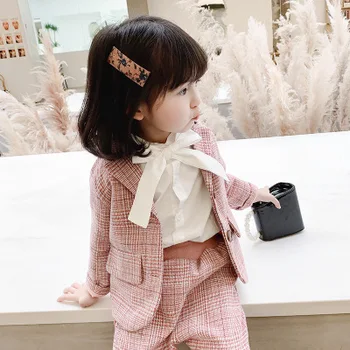 Children's Clothing Sets Baby Girl Plaid Blazer Suit 2020 Autumn New Toddler Outwear Kids Girls Fashion Blazer Jacket+pants Sets
Children's Clothing Sets Baby Girl Plaid Blazer Suit 2020 Autumn New Toddler Outwear Kids Girls Fashion Blazer Jacket+pants Sets