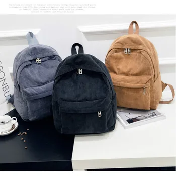 New College Style Backpack Corduroy Front Pocket Men and Women Backpack Large Capacity Multi-purpose Student Backpack Solid Bag
New College Style Backpack Corduroy Front Pocket Men and Women Backpack Large Capacity Multi-purpose Student Backpack Solid Bag