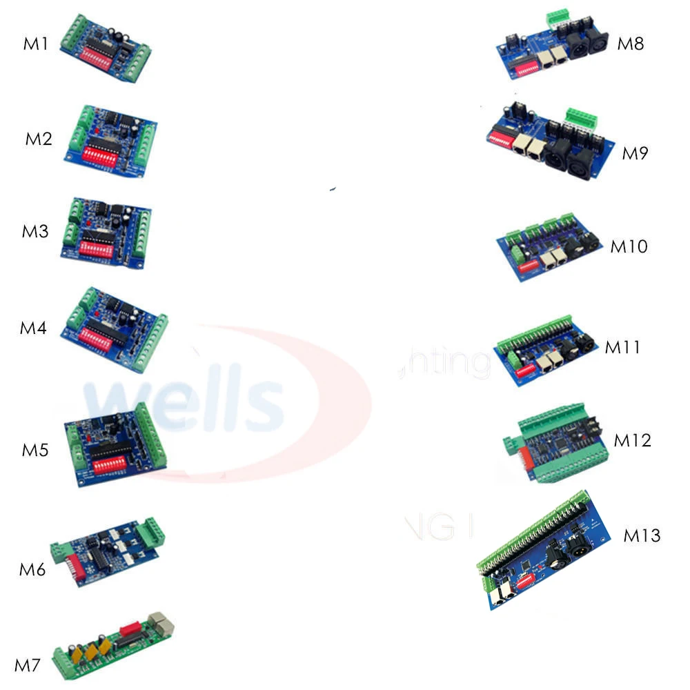 DMX512 3CH 4CH 6CH 8CH 12CH 18CH 24CH 27CH светодиодный контроллер постоянного напряжения общий