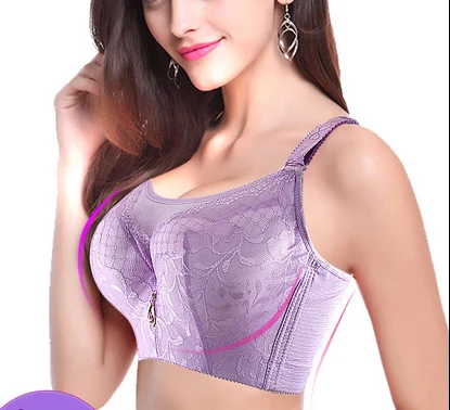 

Sexy push up bra full lace coverage tube top Big bust 80 85 90 95 100 105 110 115 C D DD E F G cup Women's underwear BH C3311