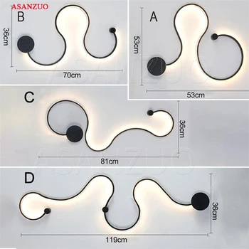 Modern creative wall lamp black white LED indoor living room bedroom bedside lamp Corridor decoration ceiling lamp
Modern creative wall lamp black white LED indoor living room bedroom bedside lamp Corridor decoration ceiling lamp